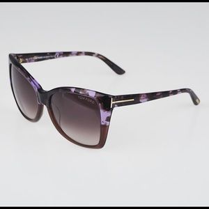 Tom Ford Carli sunglasses in violet havana